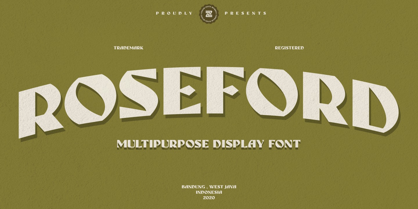 Roseford Font preview